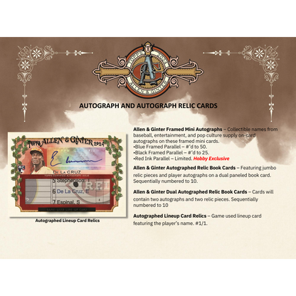 2024 Topps Allen and Ginter Baseball Hobby Box