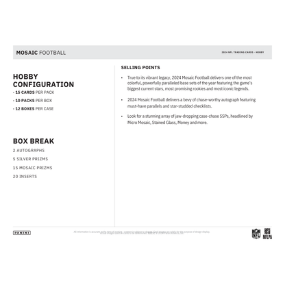 2024 Panini Mosaic Football Hobby Box