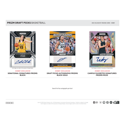 2024/25 Panini Prizm Draft Picks Collegiate Basketball Hobby Box