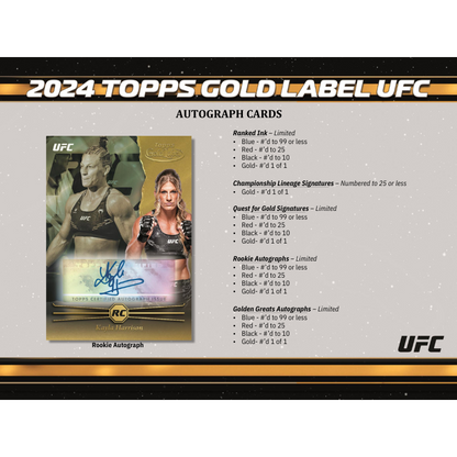 2024 Topps Gold Label UFC Hobby Box