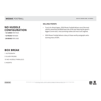 2024 Panini Mosaic Football No Huddle Box