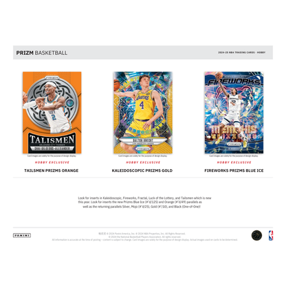2024/25 Panini Prizm Basketball Hobby 12 Box Case