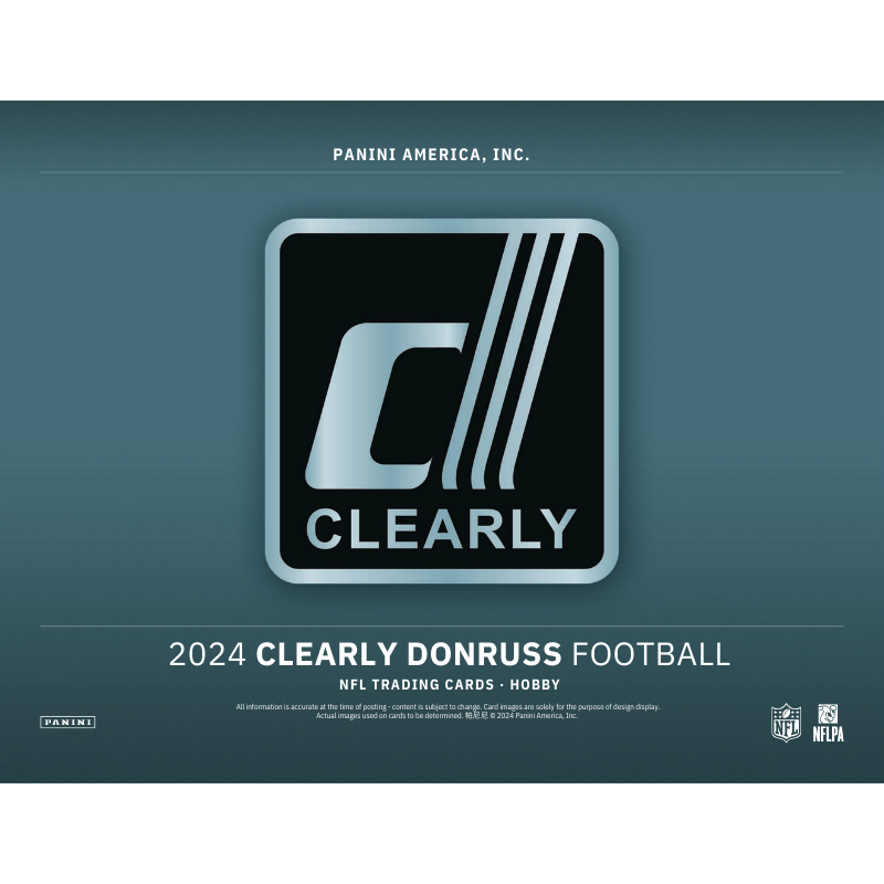 2024 Panini Clearly Donruss Football Hobby 16 Box Case