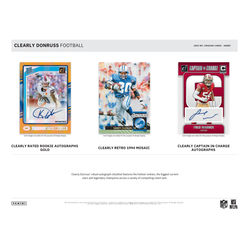 2024 Panini Clearly Donruss Football Hobby Box