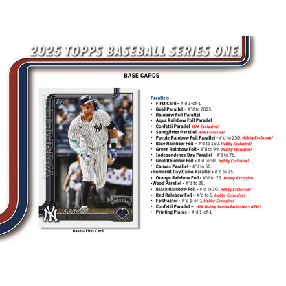 2025 Topps Series 1 Baseball Jumbo Box