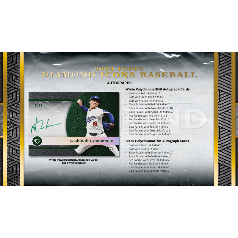 2024 Topps Diamond Icons Baseball Hobby 2 Box Case