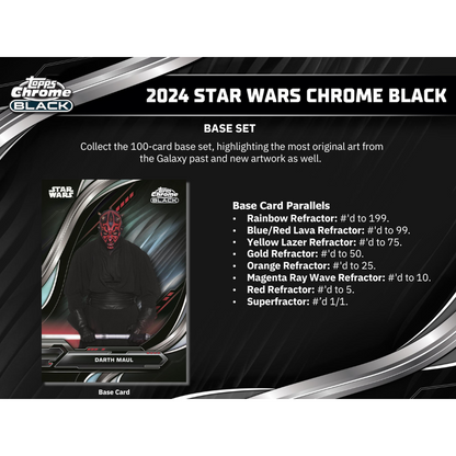 2024 Topps Star Wars Chrome Black Hobby Box
