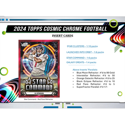 2024 Topps Cosmic Chrome Football Hobby Box