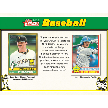 2025 Topps Heritage Baseball Hobby Box