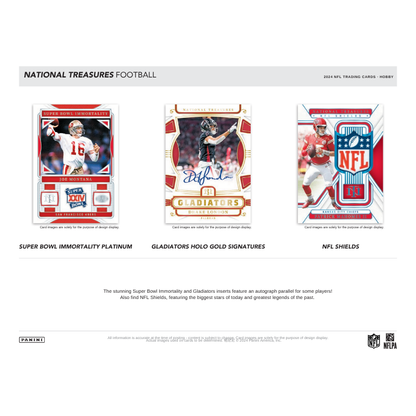 2024 Panini National Treasures Football Hobby 4 Box Case