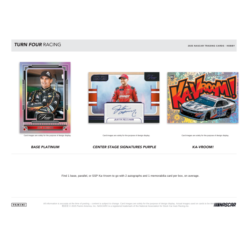 2025 Panini Turn Four Racing Hobby Box