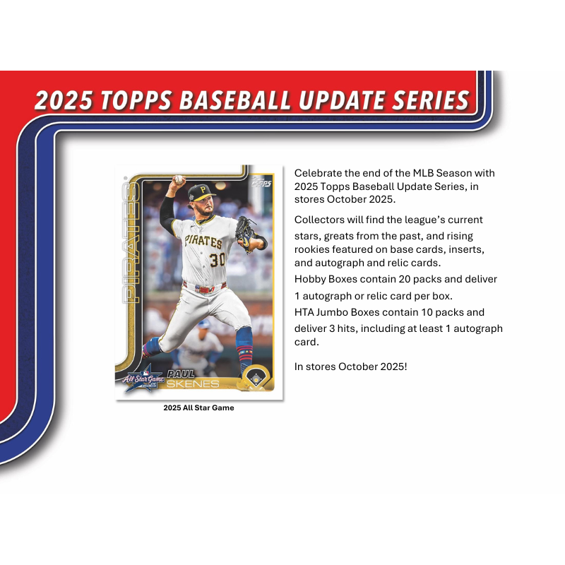 2025 Topps Update Series Baseball Jumbo Box