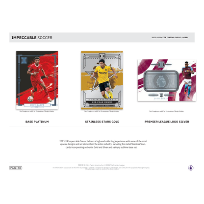 2023/24 Panini Impeccable Soccer Hobby 3 Box Case